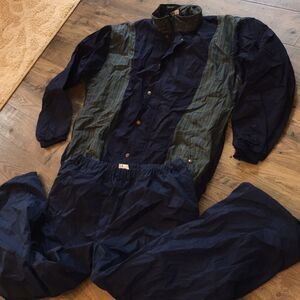 2-piece vintage mens waterproof Rain Golf Suit Jacket & Pants - Made in England